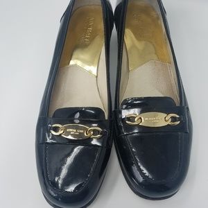 Women's Black Patent Leather Michael Kors Loafers